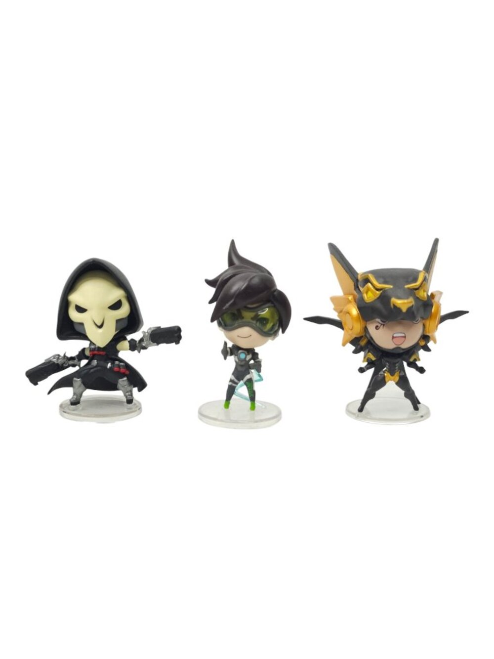 Blizzard Overwatch Cute But Deadly Lot 3 Figures Reaper Tracer Pharah Mini Vinyl